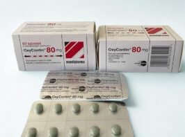 Comprar OxyContin online caixa original Mundipharma 80mg comprimidos