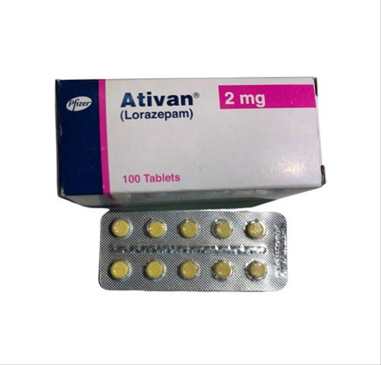 Comprar Lorazepam online caixa original Ativan Pfizer 2mg comprimidos